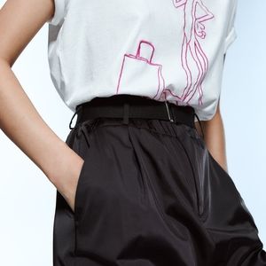 Zara Satin Cargo Pants